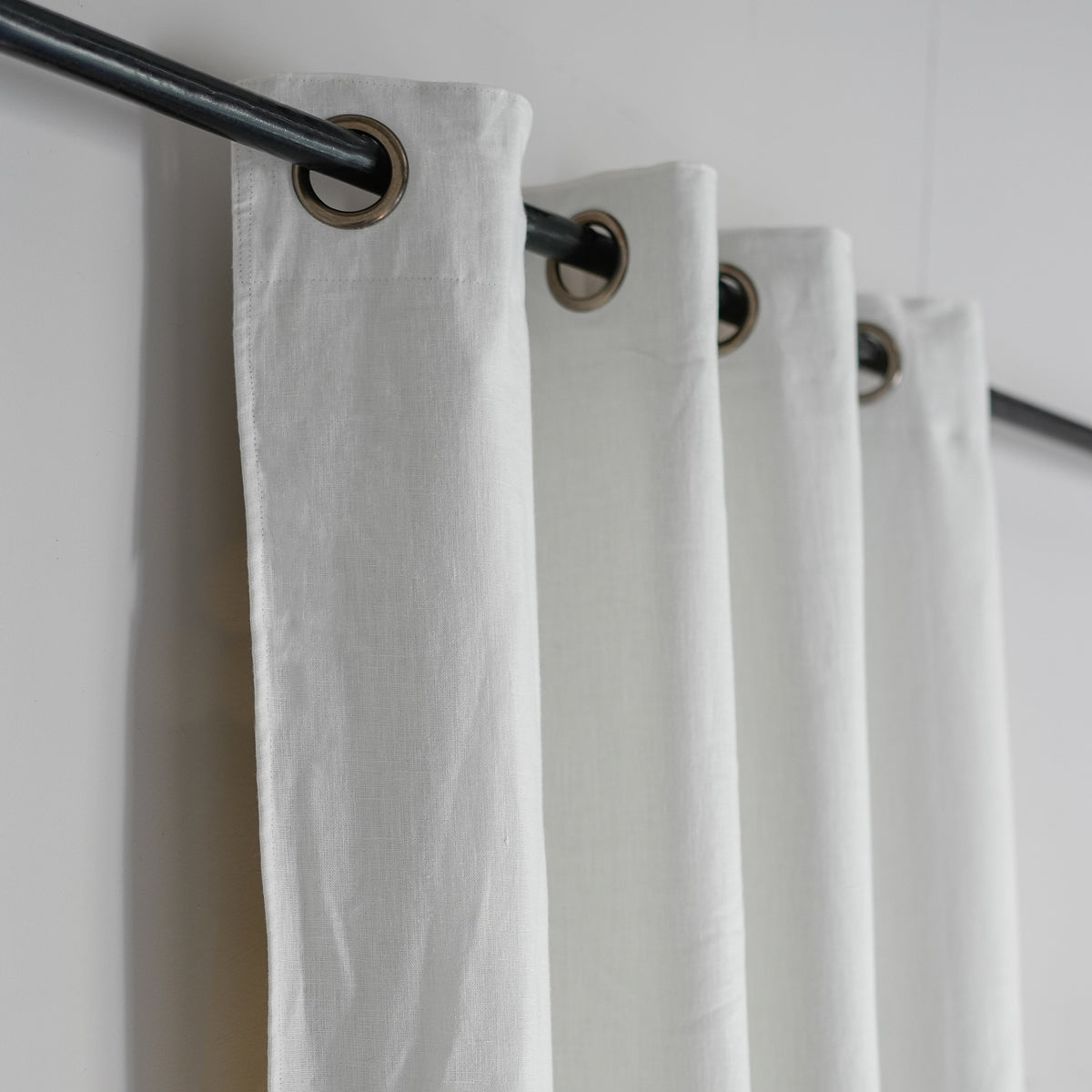 Washed linen eyelet curtain 140x290 PAUL