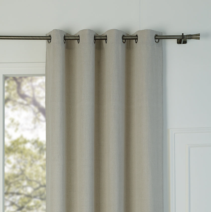 Washed linen eyelet curtain 140x290 PAUL