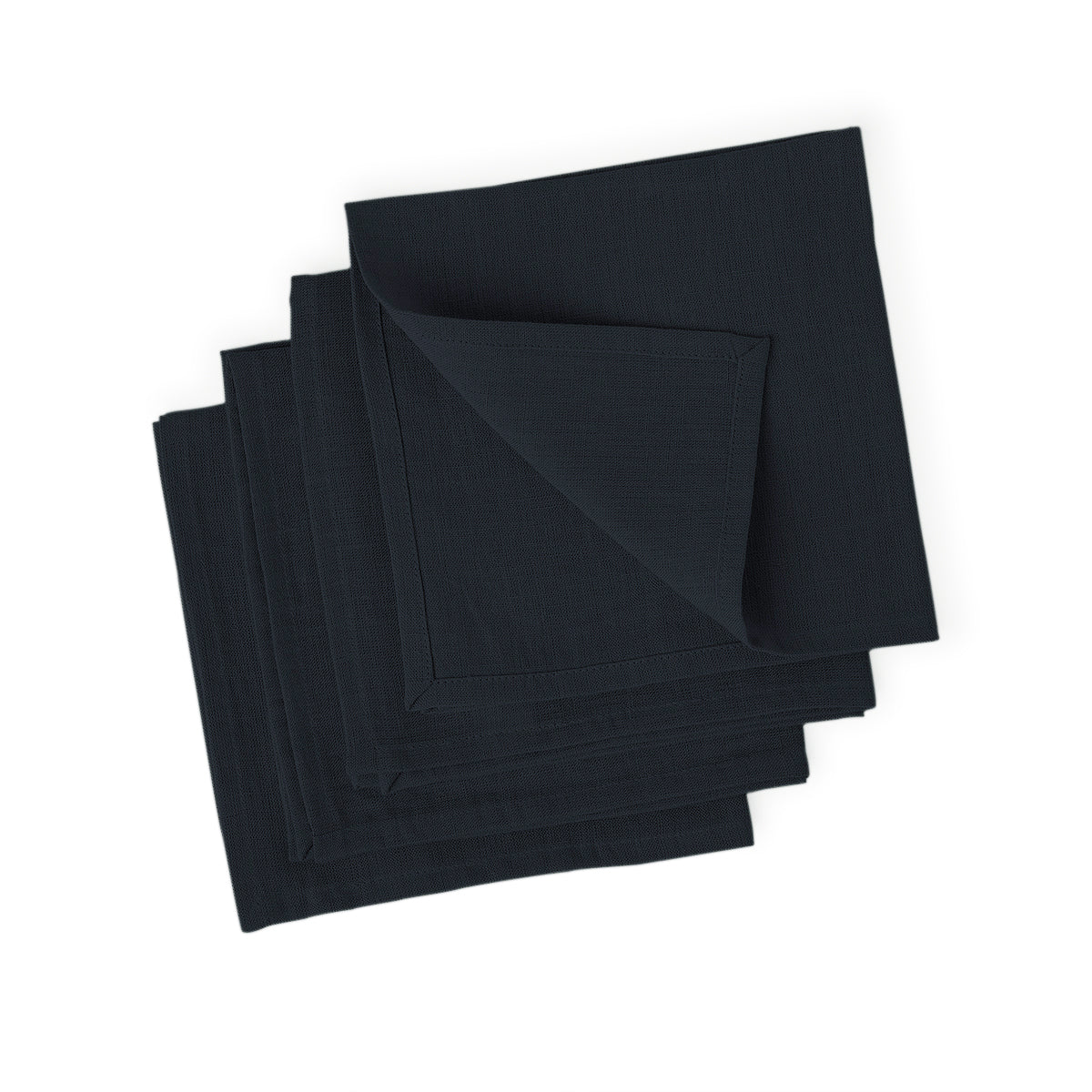 Table napkins (x4) in washed linen 45x45 PAUL