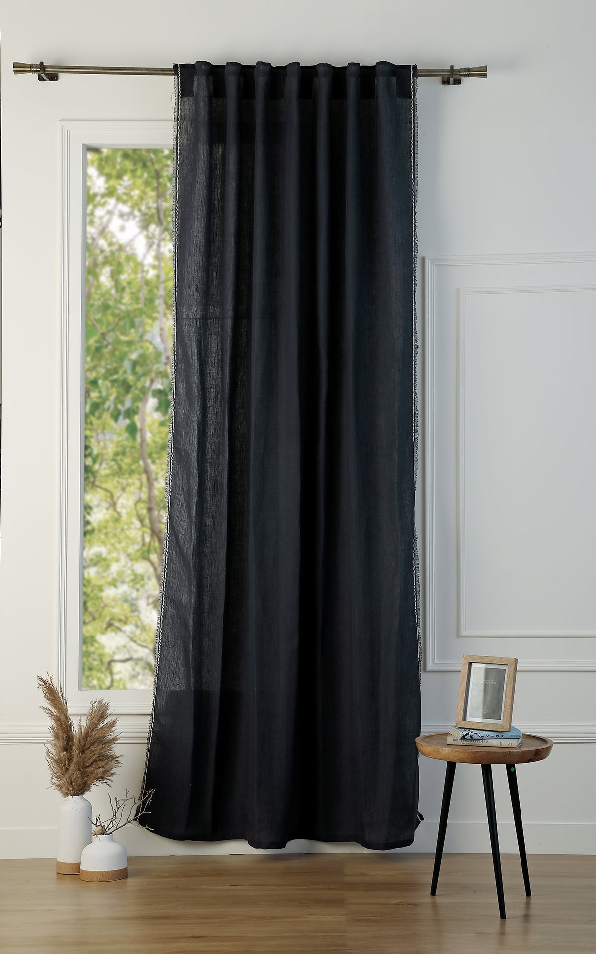 Tenda con passanti di lino lavato GABRIEL 140x260