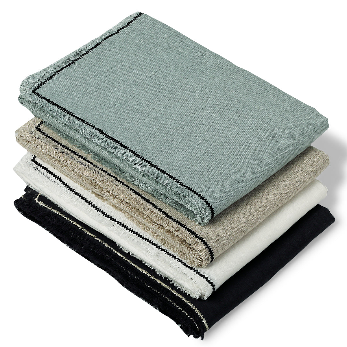 Washed linen eyelet curtain 140x290 GABRIEL
