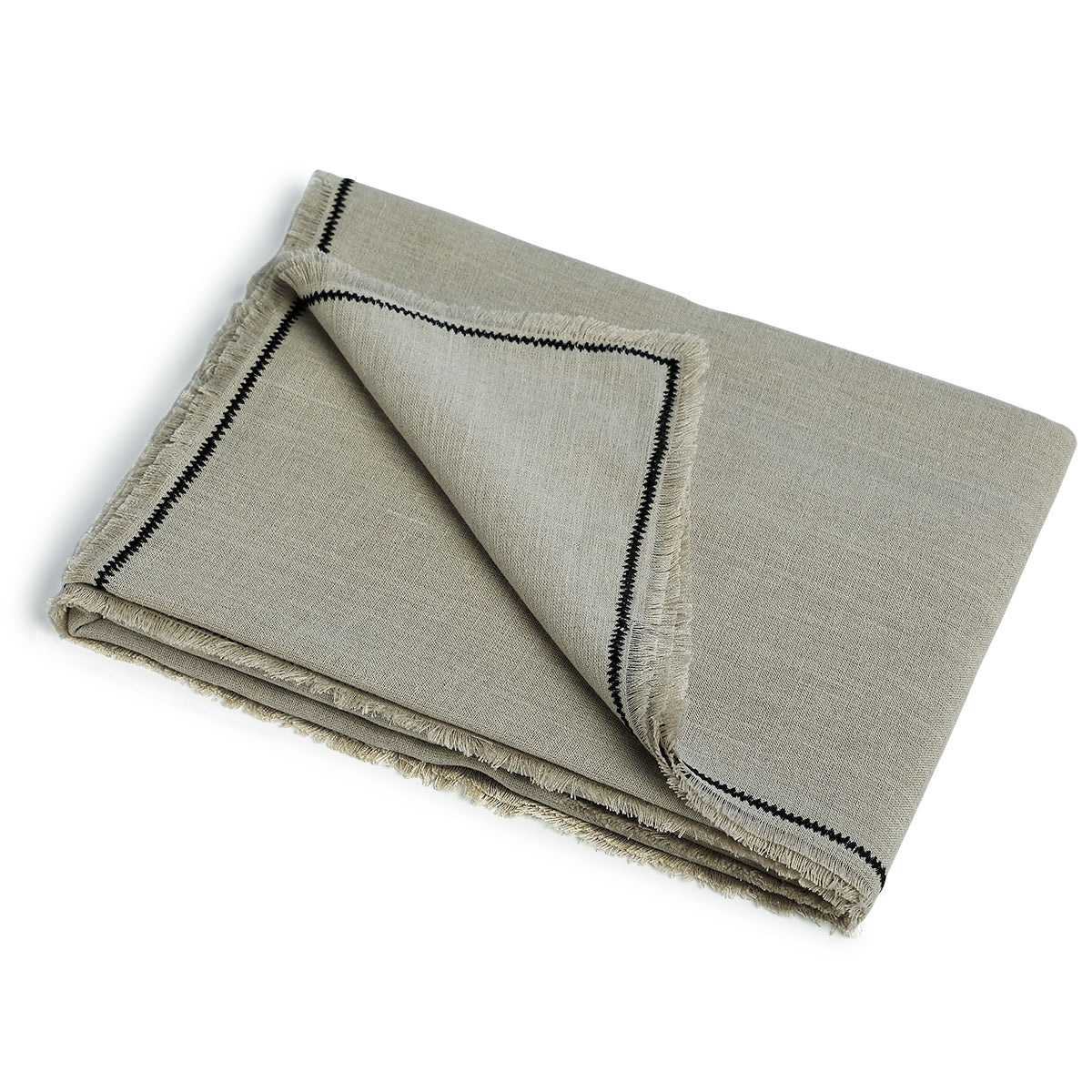 Washed linen eyelet curtain 140x290 GABRIEL