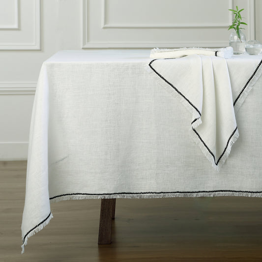 Nappe lin lavé 140x140 GABRIEL - febronie.com