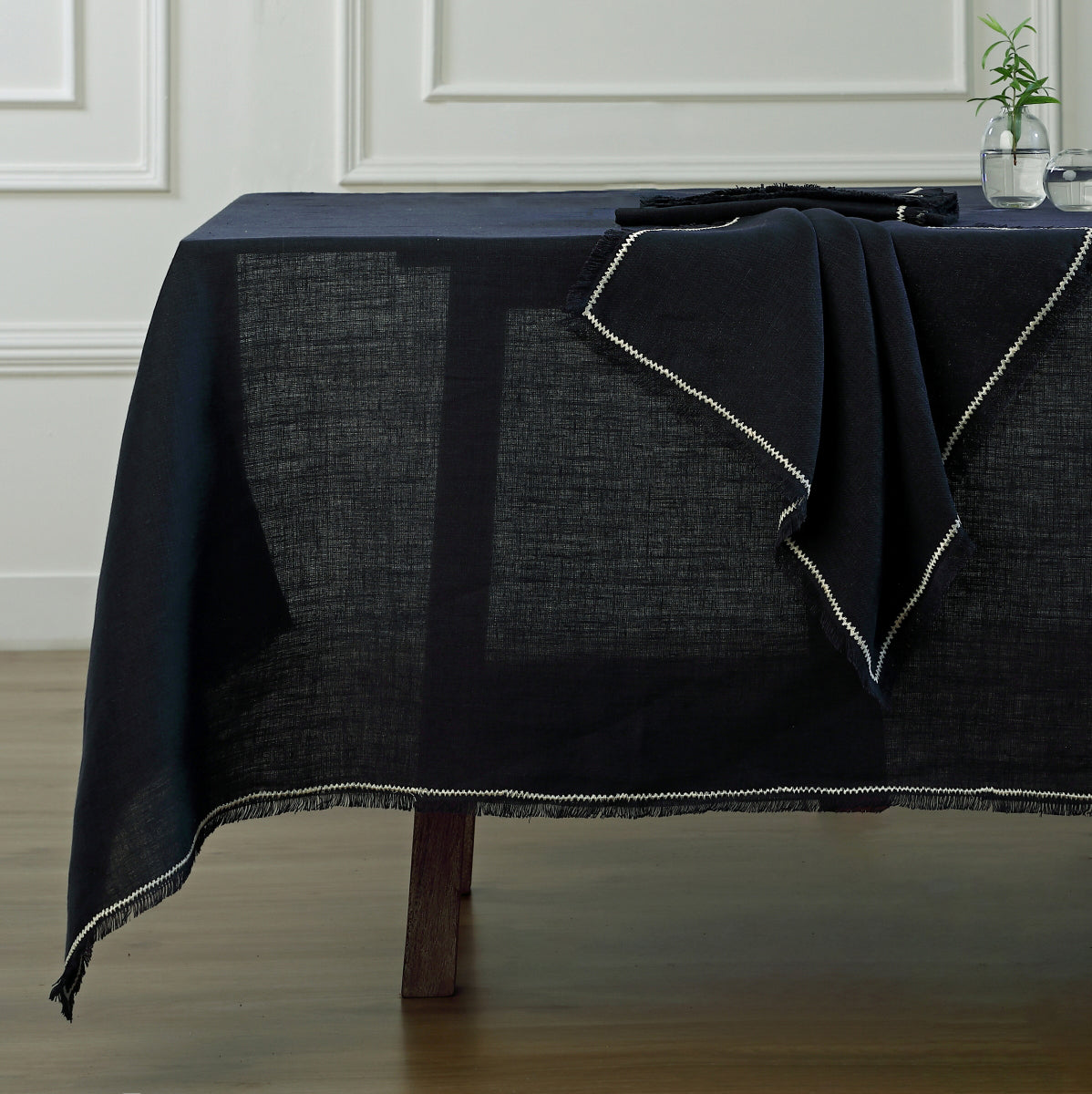 Table napkins (x4) in washed linen 45x45 GABRIEL