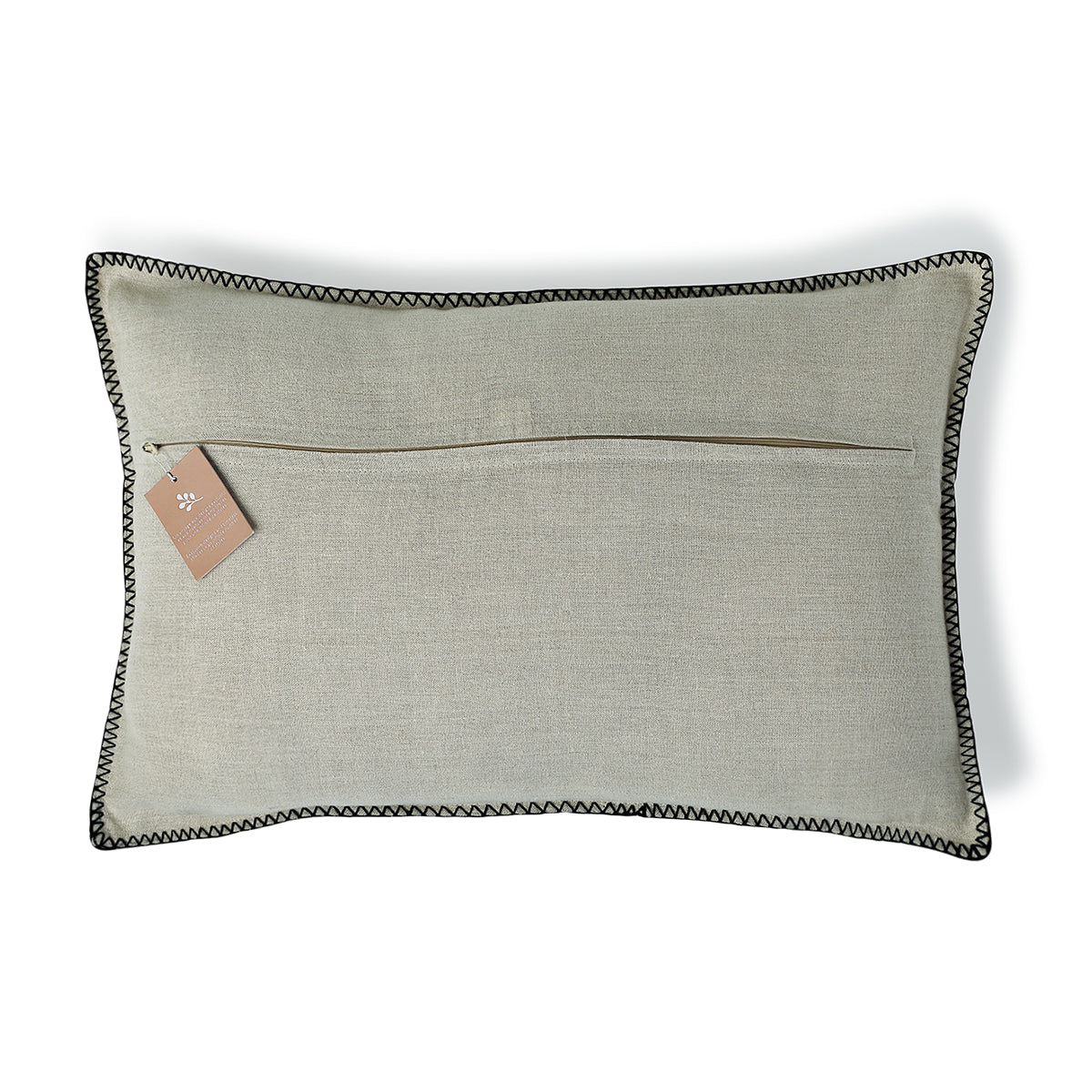 Cushion in washed linen 60x40 MAXIME