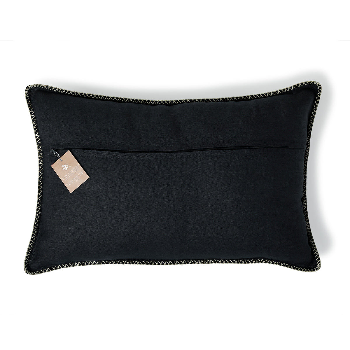 Cushion in washed linen 60x40 MAXIME