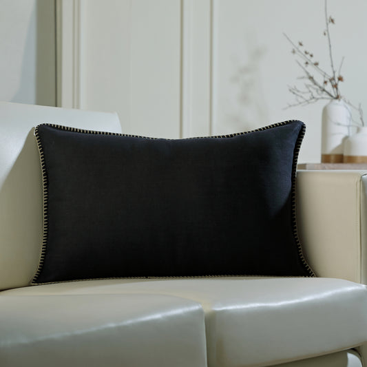 Coussin lin lavé 60x40 MAXIME - febronie.com