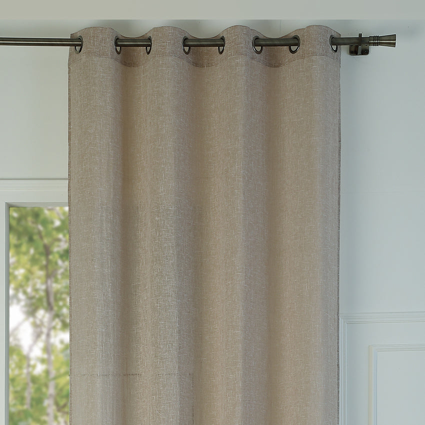 Eyelet curtain in polycotton 140x290 LEO