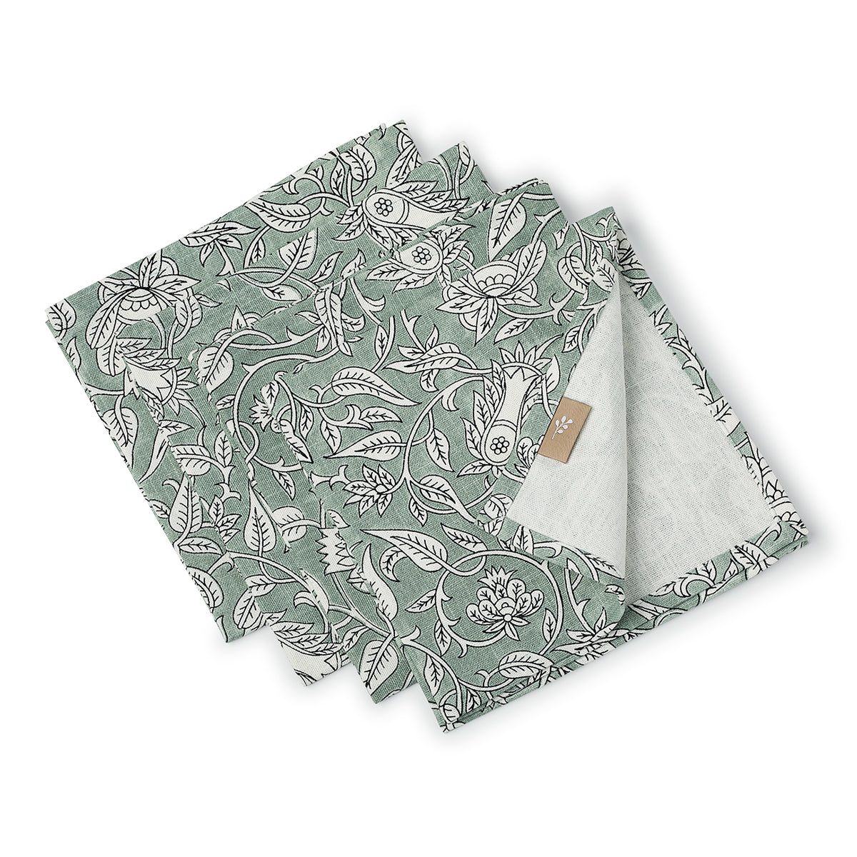 Serviette de table (x4) toile de coton 45x45 NOIDA - febronie.com