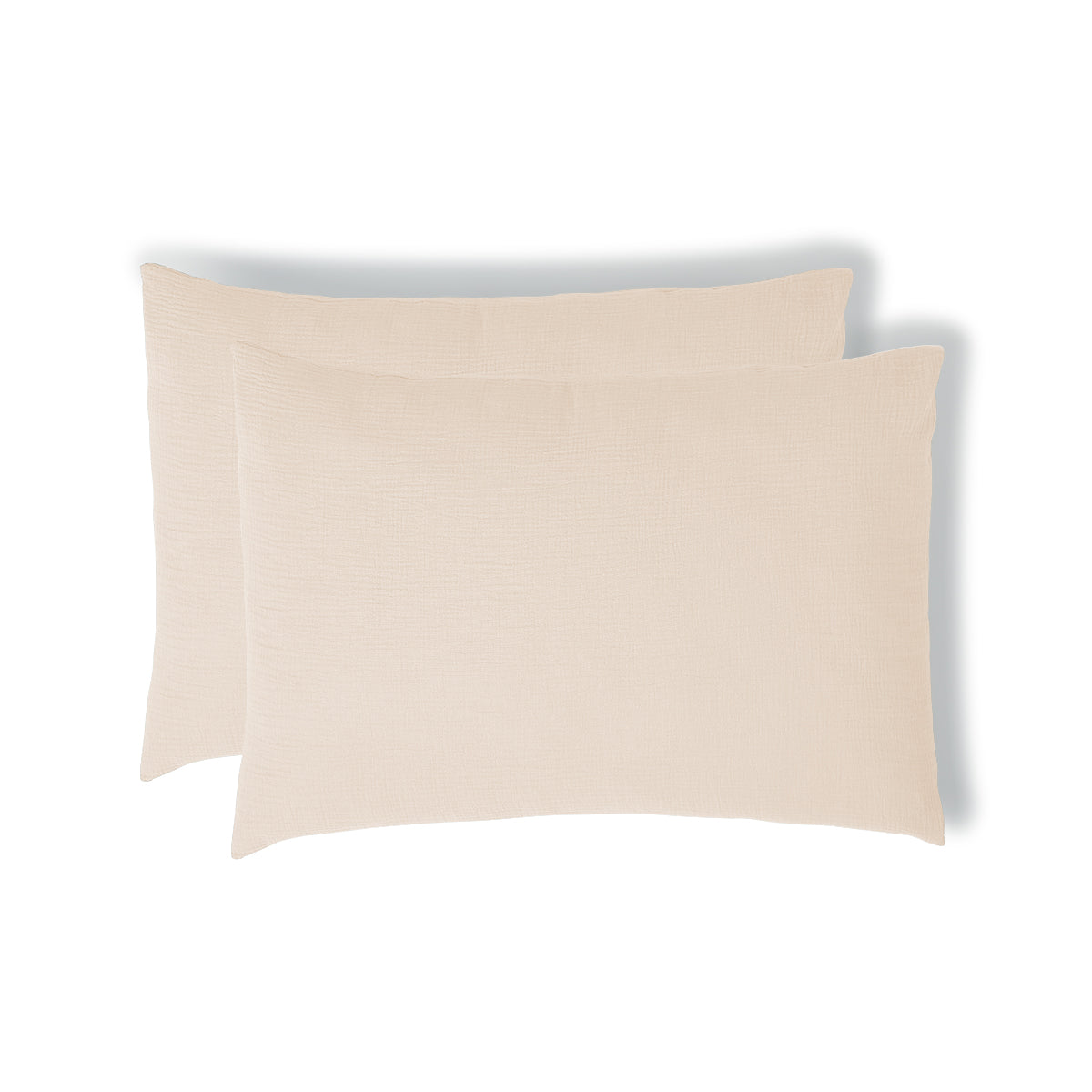 Taie d'oreiller (x2) gaze de coton rose CARLA