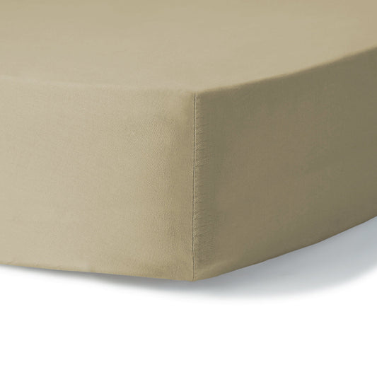 Drap housse coton lavé sable LUNA - febronie.com