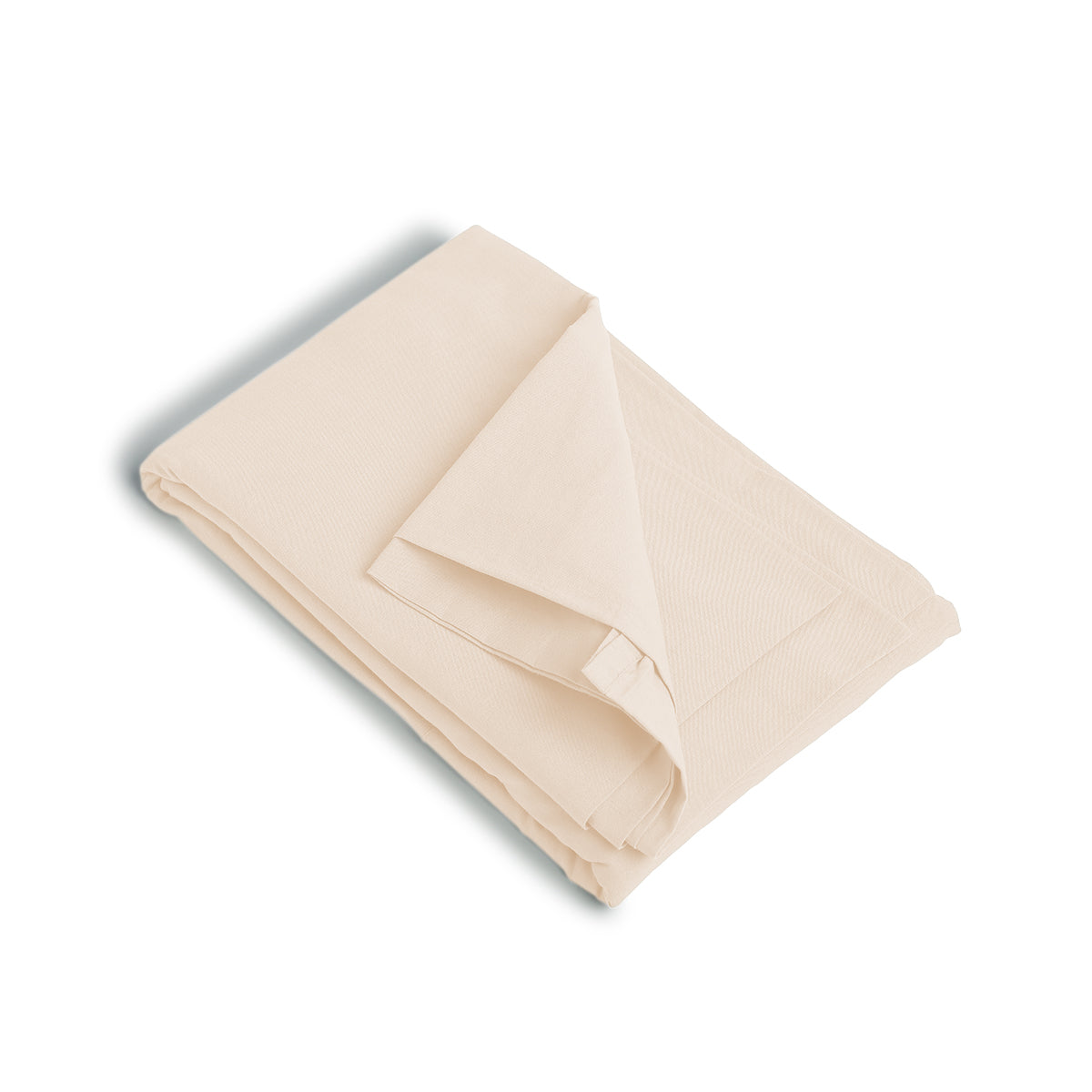 Drap housse coton lavé rose LUNA
