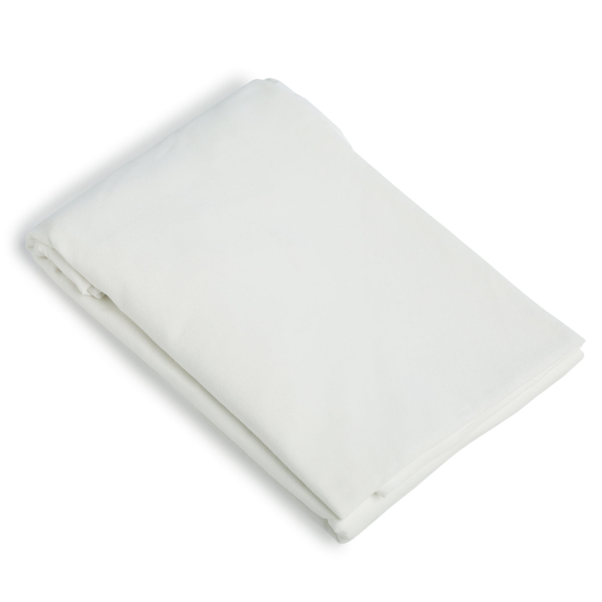 Lenzuolo con angoli in cotone lavato bianco LUNA