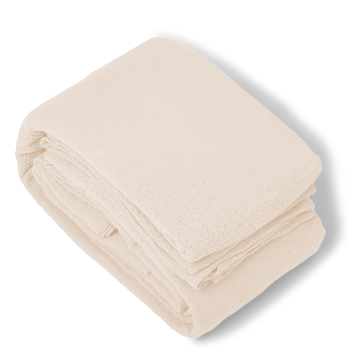 Housse de couette gaze de coton rose CARLA