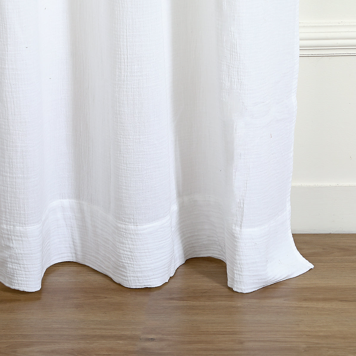 Eyelet curtain in cotton gauze 140x290 CARLA