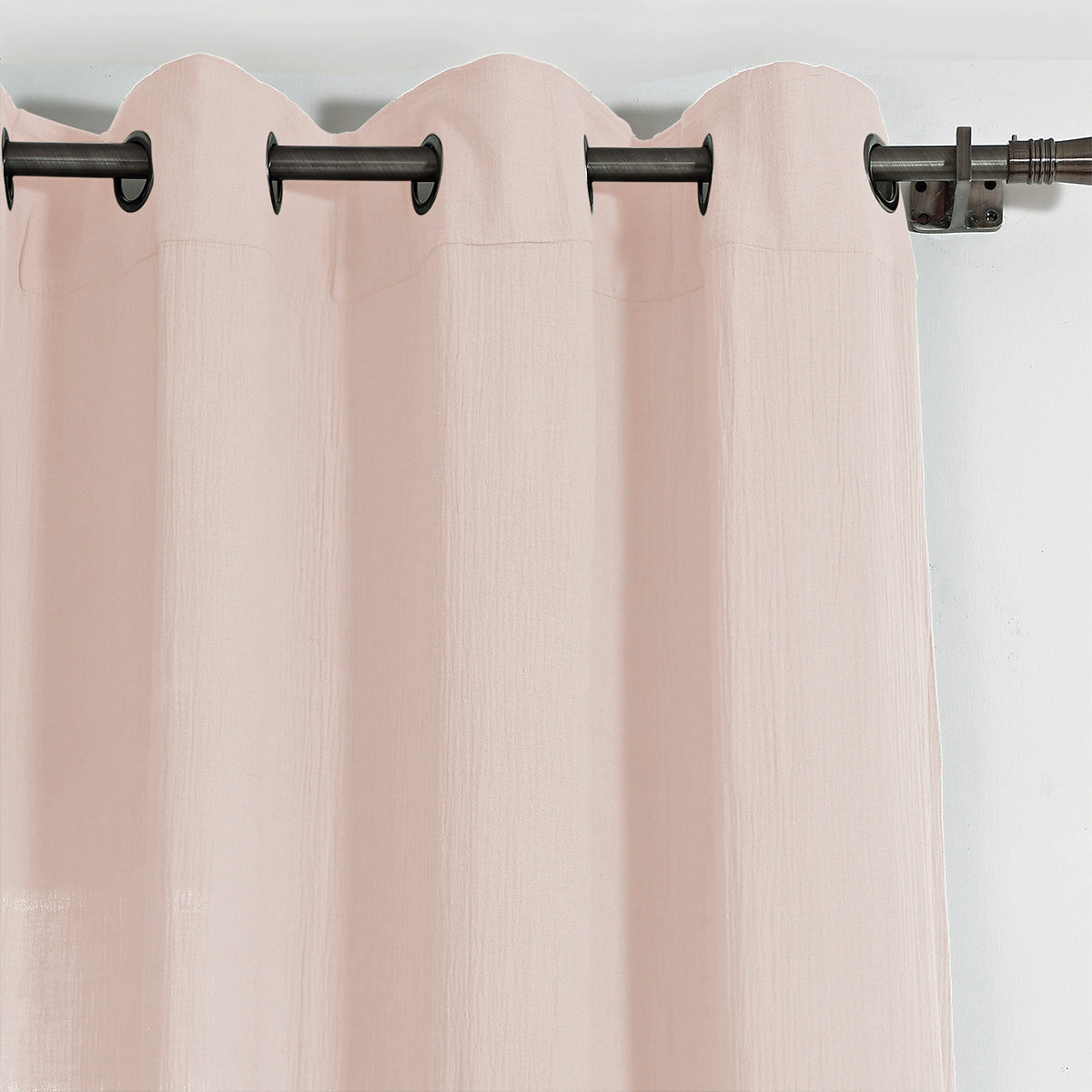 Eyelet curtain in cotton gauze 140x290 CARLA