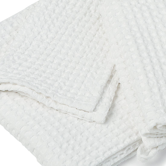 Bath towel set (x3) in waffle cotton 90x150+50x100+30x50 DARIA