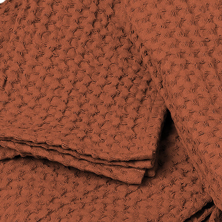 Bath towel set (x3) in waffle cotton 90x150+50x100+30x50 DARIA