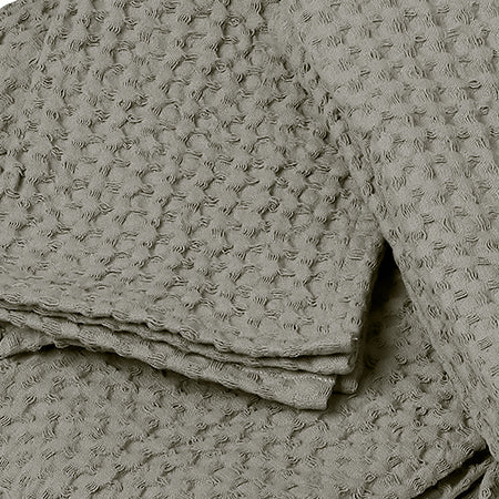 Bath towel set (x3) in waffle cotton 90x150+50x100+30x50 DARIA