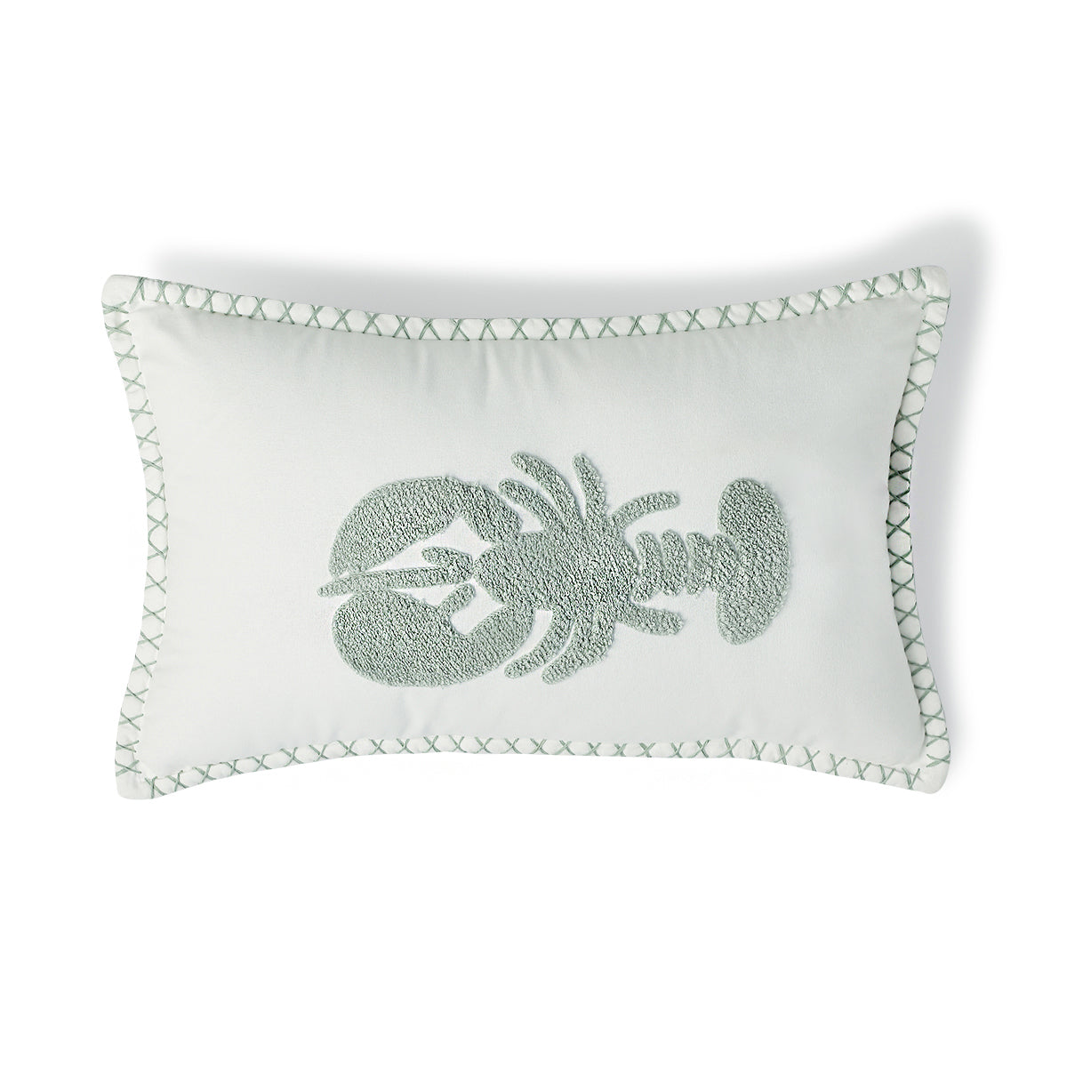 Housse de coussin toile de coton 50x30 LOBSTER - febronie.com