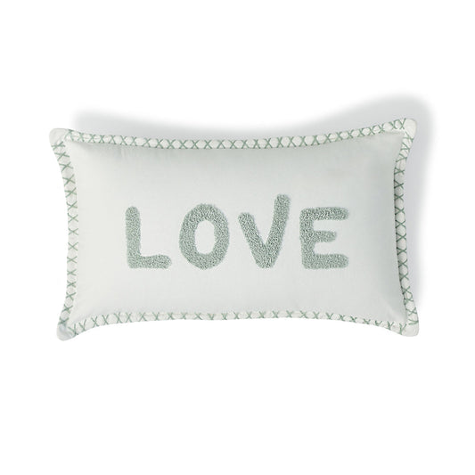 Housse de coussin toile de coton 50x30 XLOVE - febronie.com