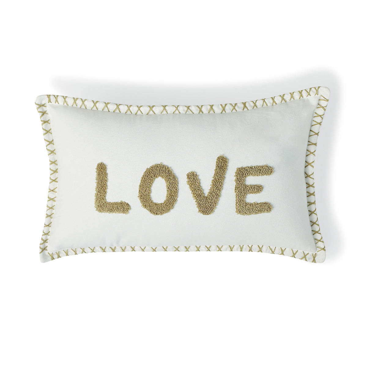 Housse de coussin toile de coton 50x30 XLOVE