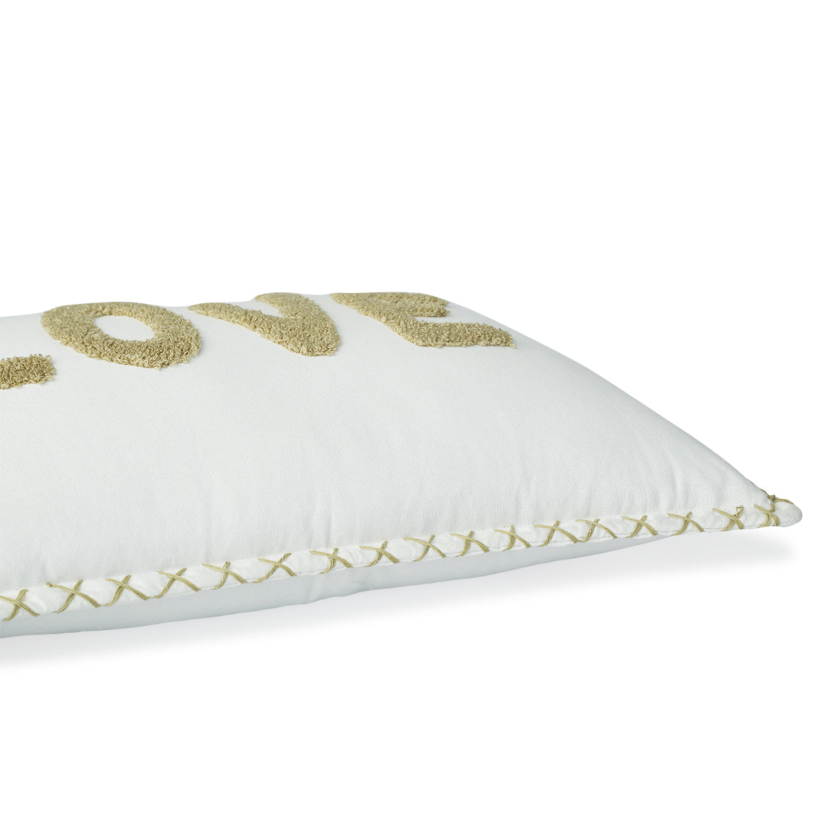 Housse de coussin toile de coton 50x30 XLOVE