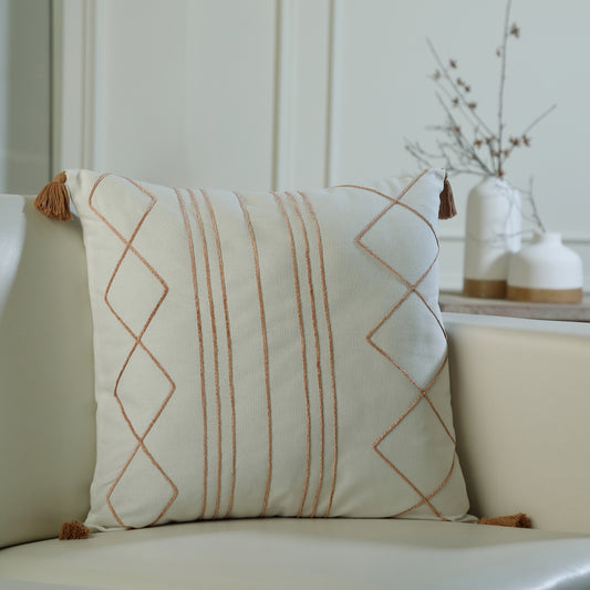 Coussin toile de coton 50x50 NEVADA - febronie.com