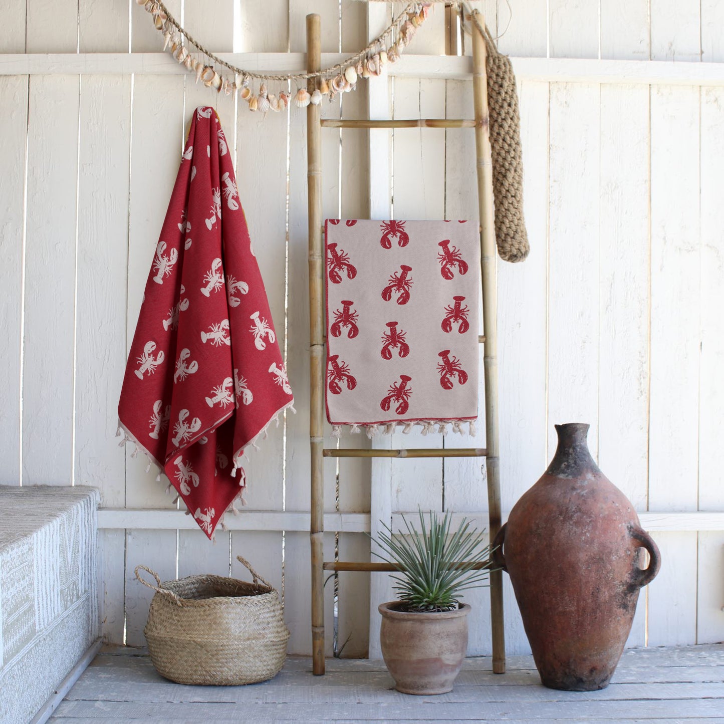 Fouta jacquard coton 100x200 HOMARD