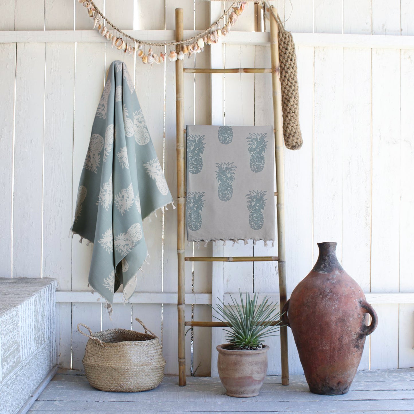 Fouta jacquard coton 100x200 HOMARD