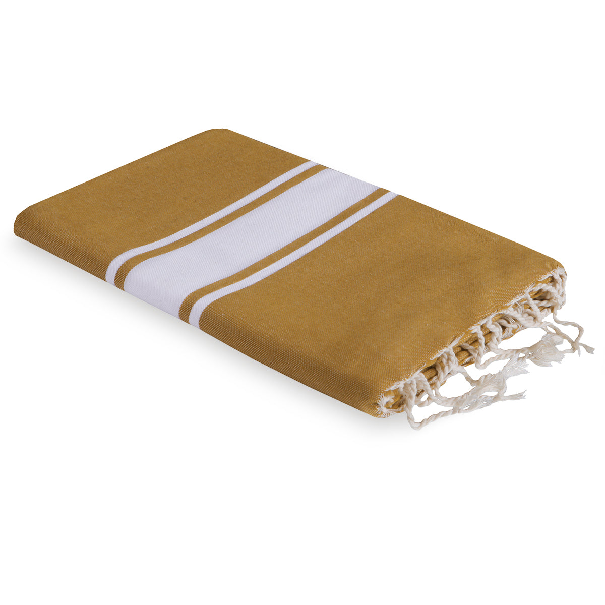 Fouta bande blanche coton ST TROPEZ 100x200