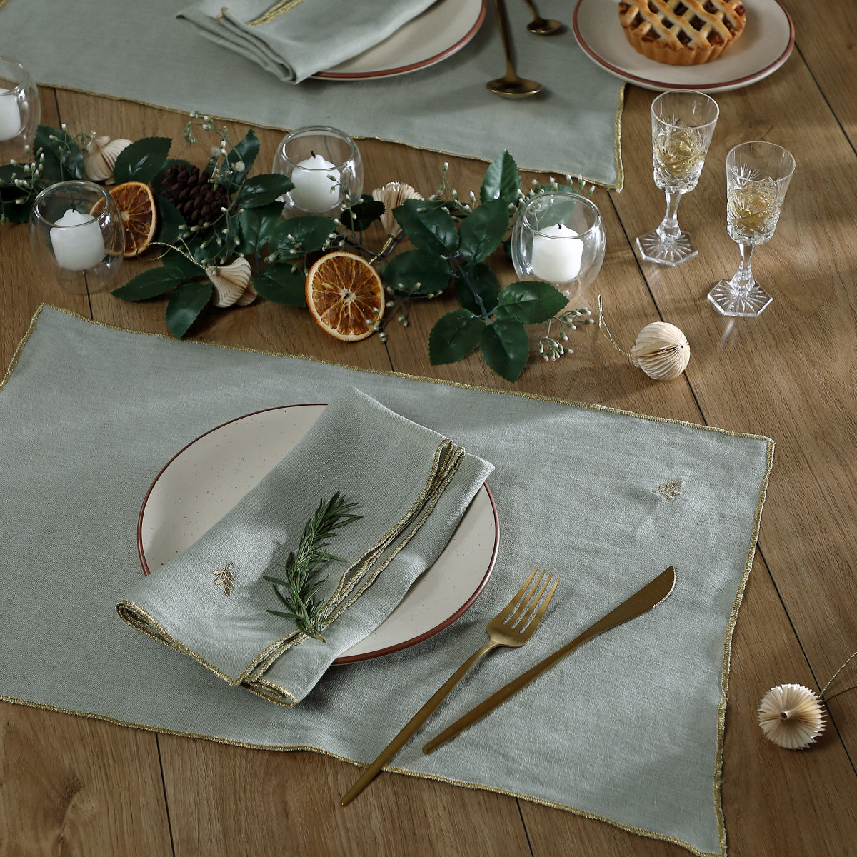 Set de table (x4) lin lavé 30x50 CAMILLE