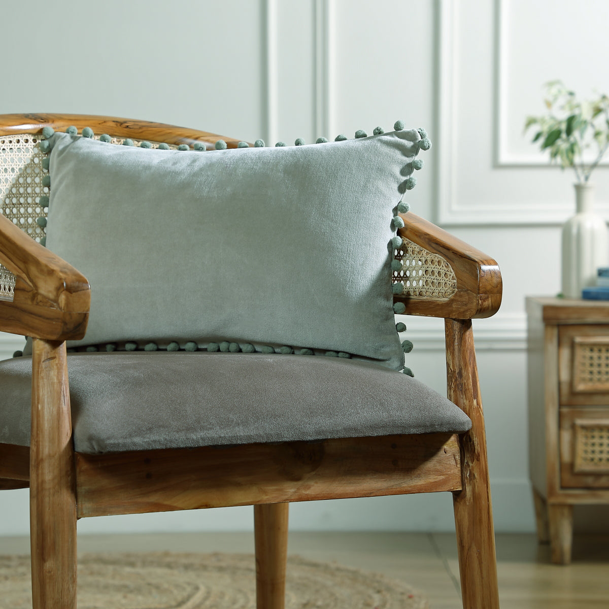Cuscino in velluto di cotone 50x30 VELLUTO