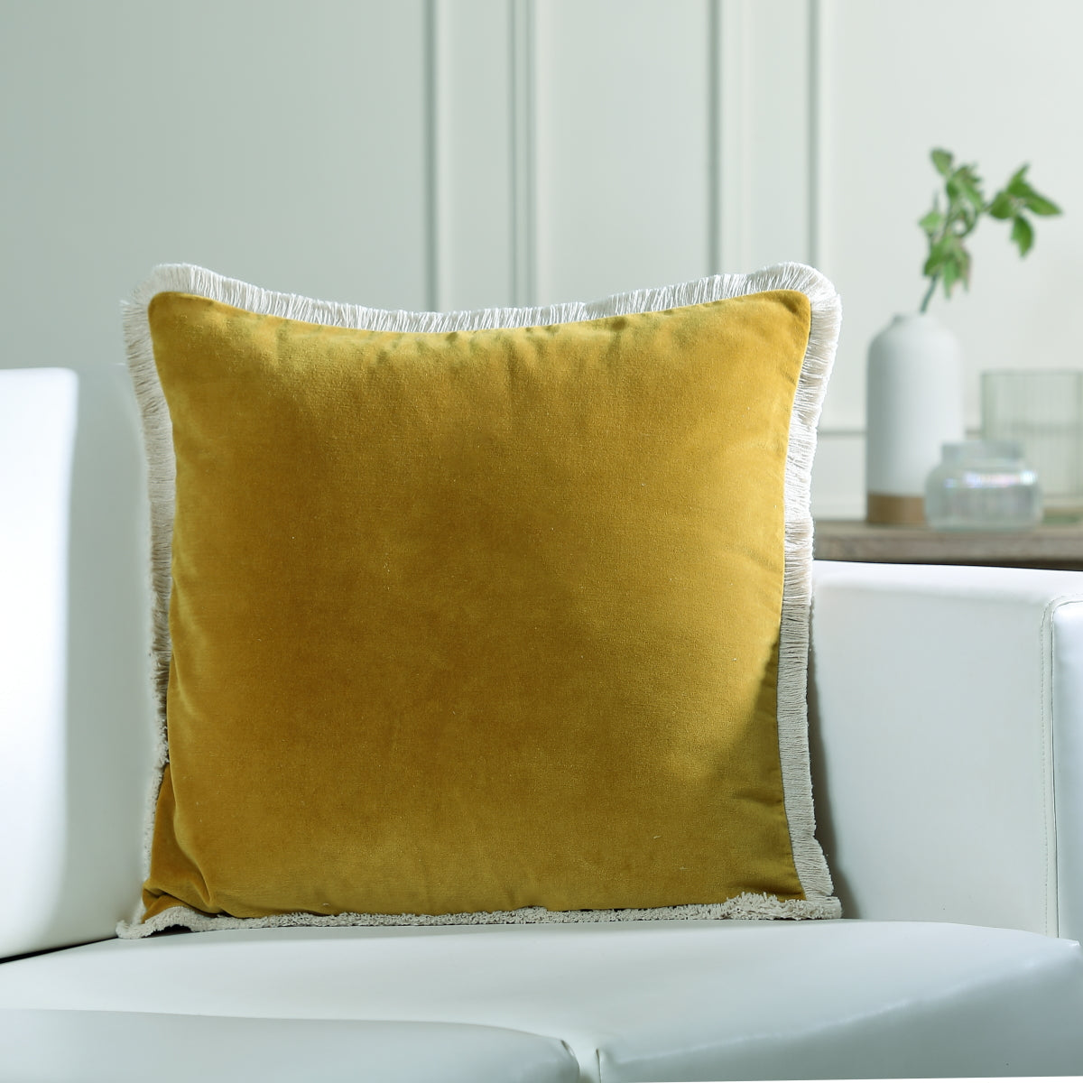 Fodera per cuscino in velluto di cotone RIVA 50x50