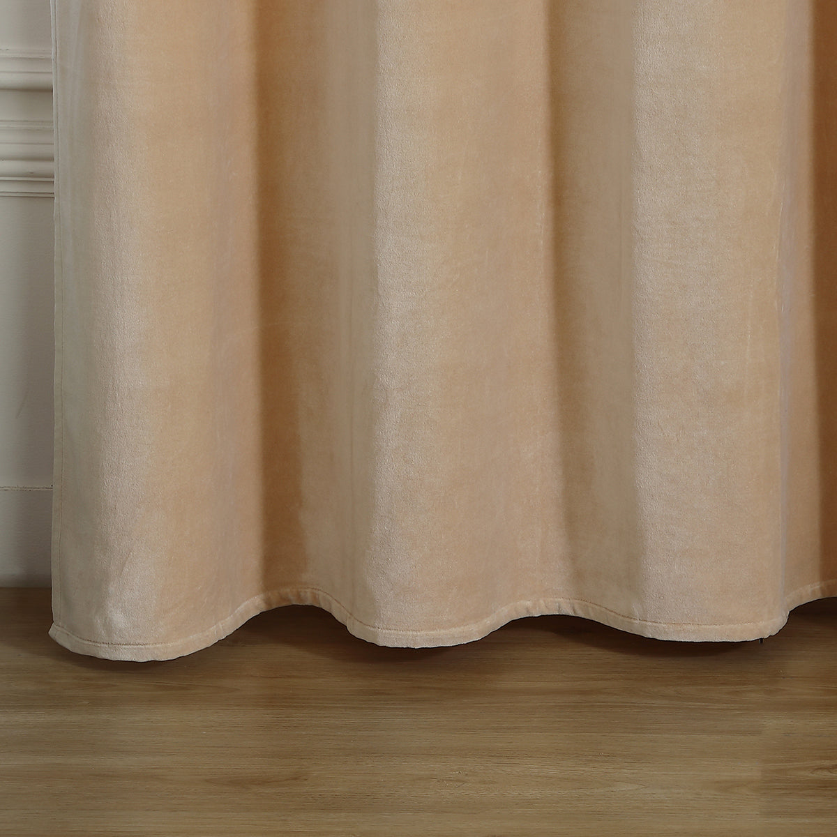 Eyelet curtain in cotton velvet 135x260 VELVET