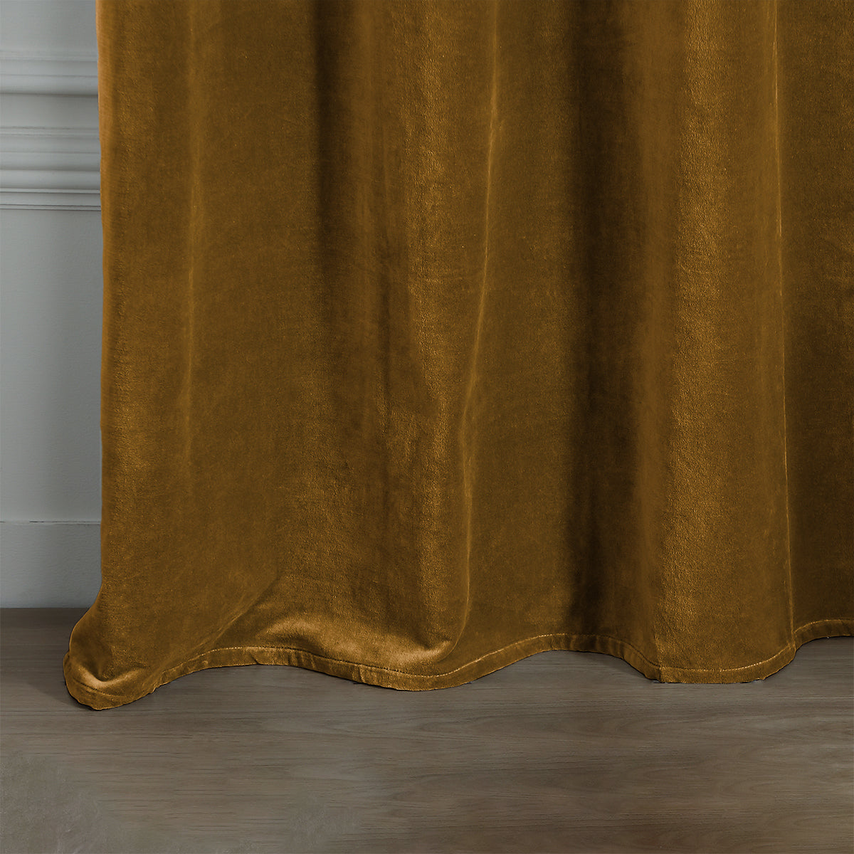Eyelet curtain in cotton velvet 135x260 VELVET