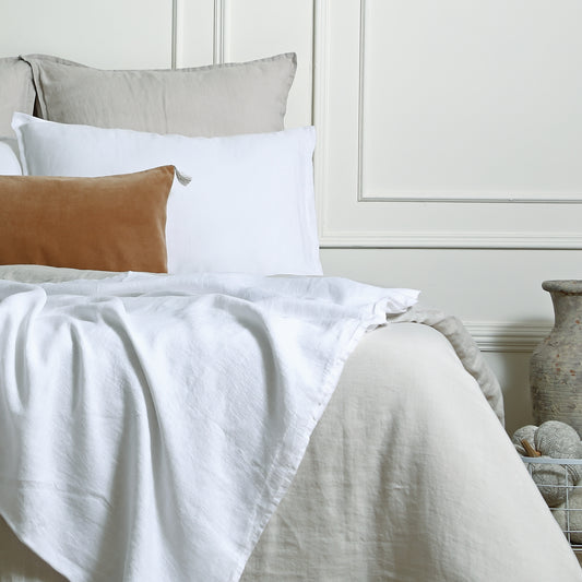 Jeté de lit lin lavé 230x250 CAMILLE - febronie.com