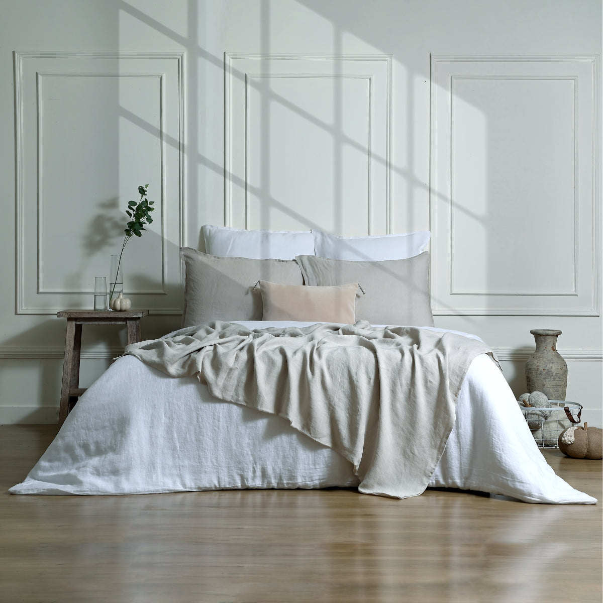 Jeté de lit lin lavé CAMILLE 230x250