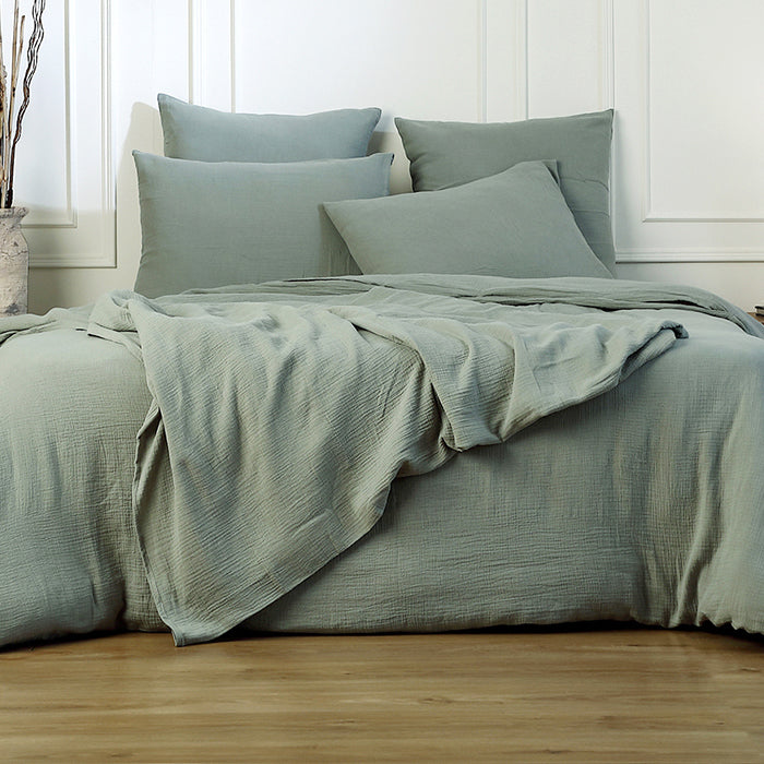 Jeté de lit gaze de coton 270x280 CARLA - febronie.com
