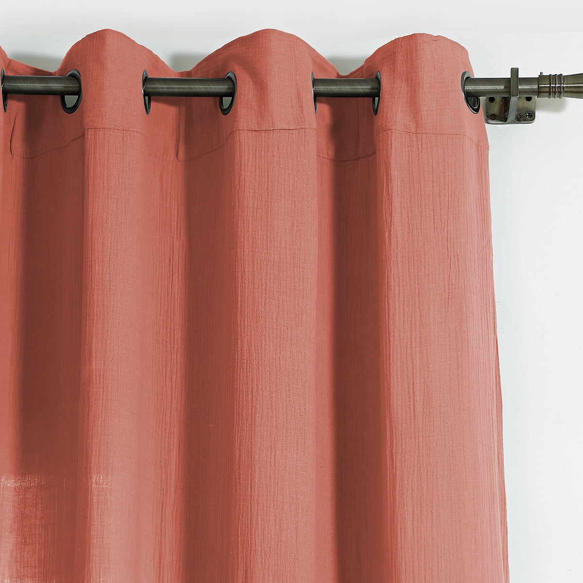 Eyelet curtain in cotton gauze CARLA 140x240