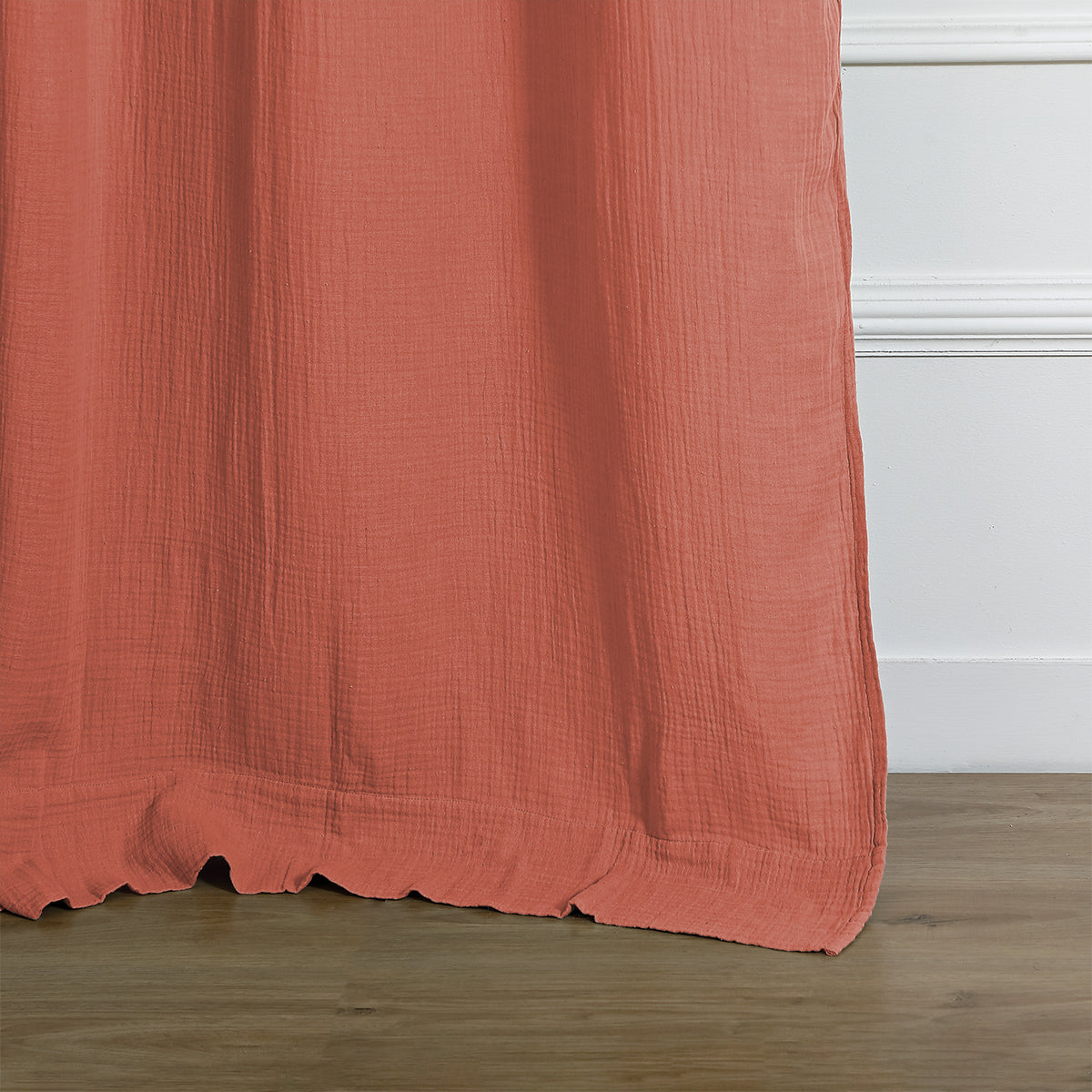 Eyelet curtain in cotton gauze CARLA 140x240
