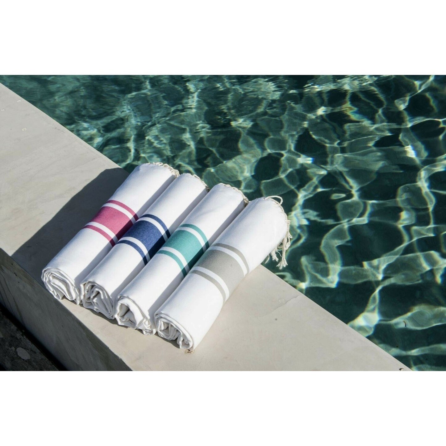 Fouta blanche coton 100x200 ST TROPEZ