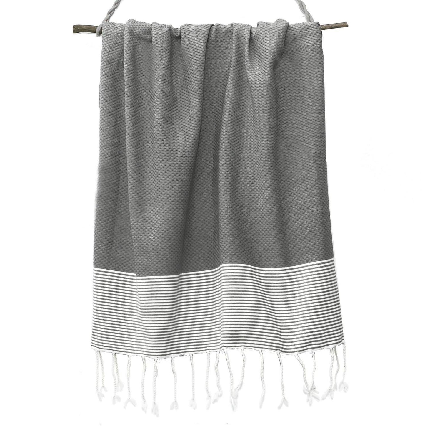 Fouta nid d'abeille coton 100x200 IBIZA