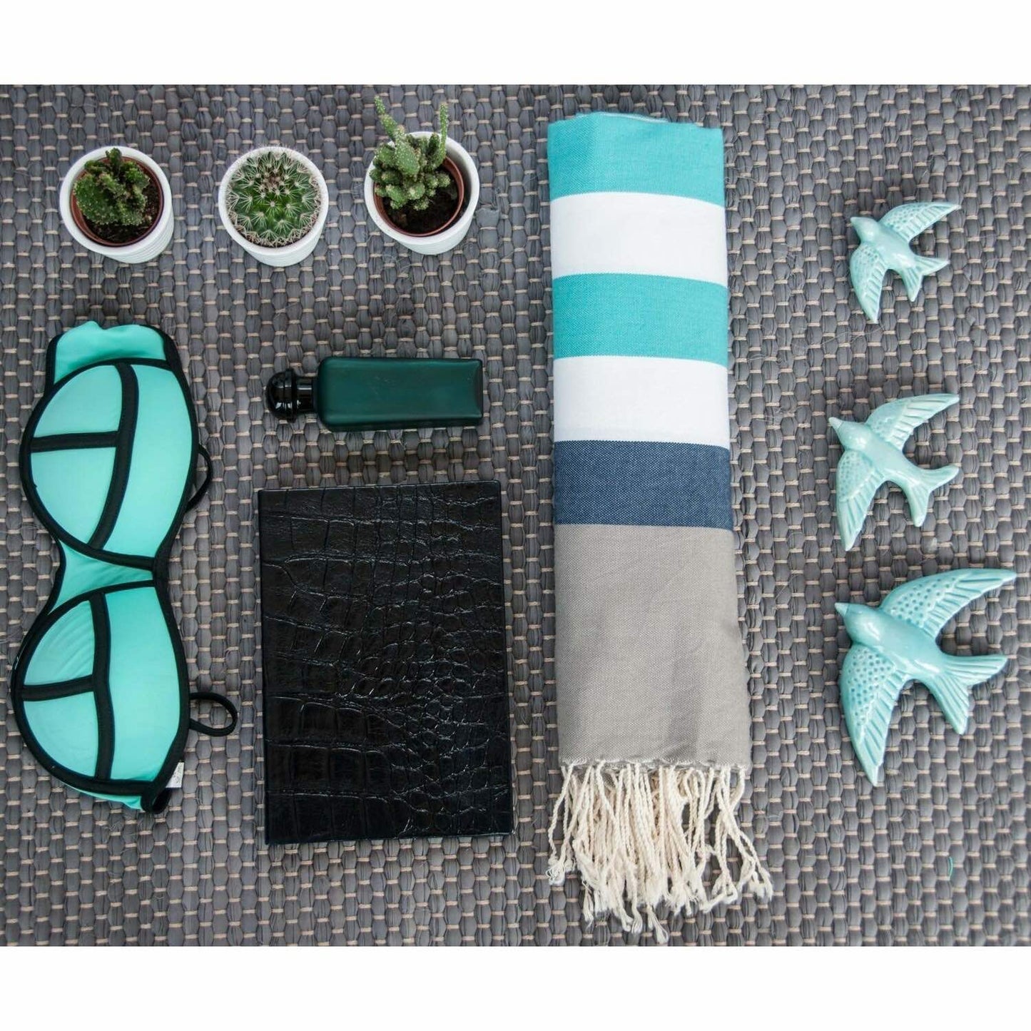 Fouta tricolore coton 100x200 ARCACHON