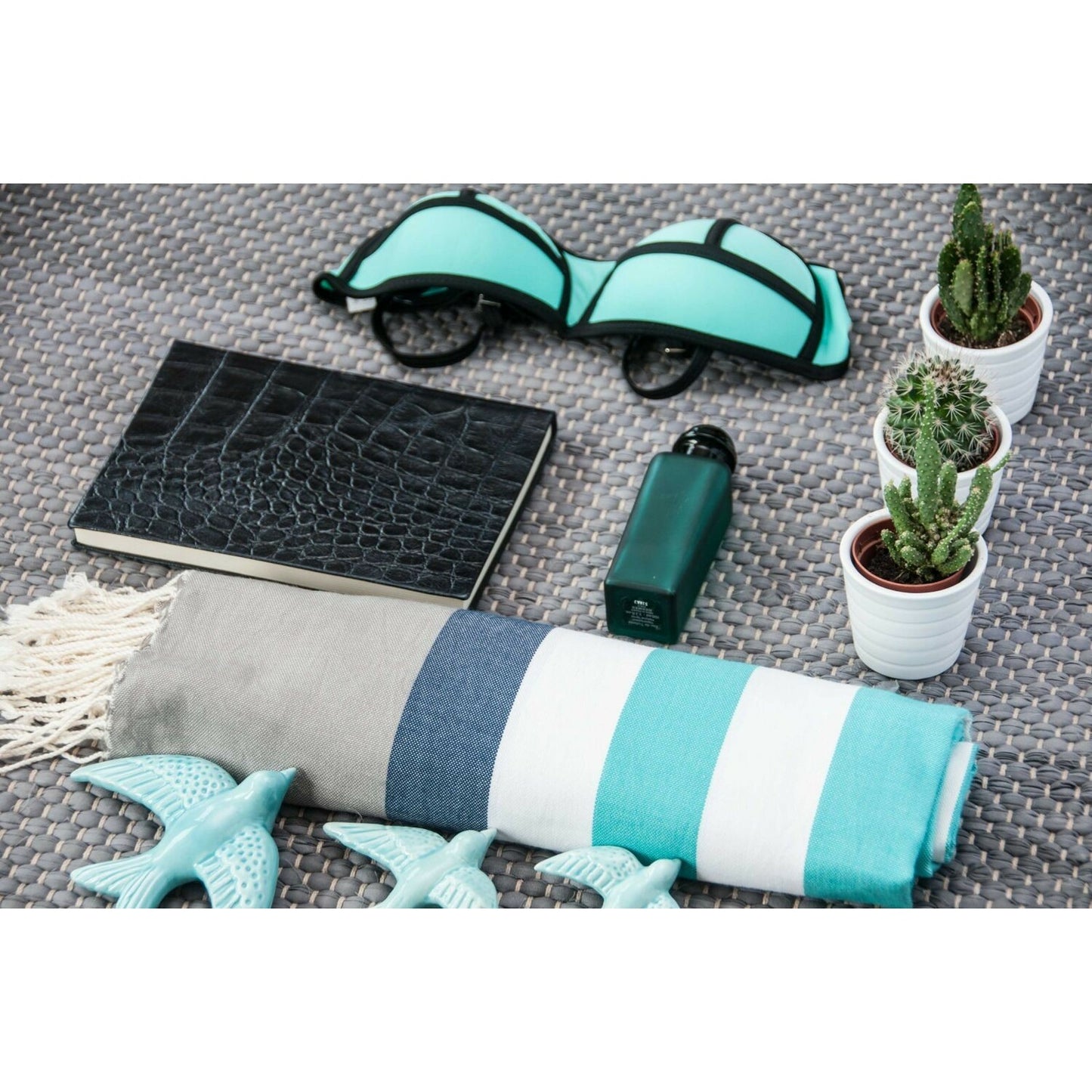 Fouta tricolore coton 100x200 ARCACHON