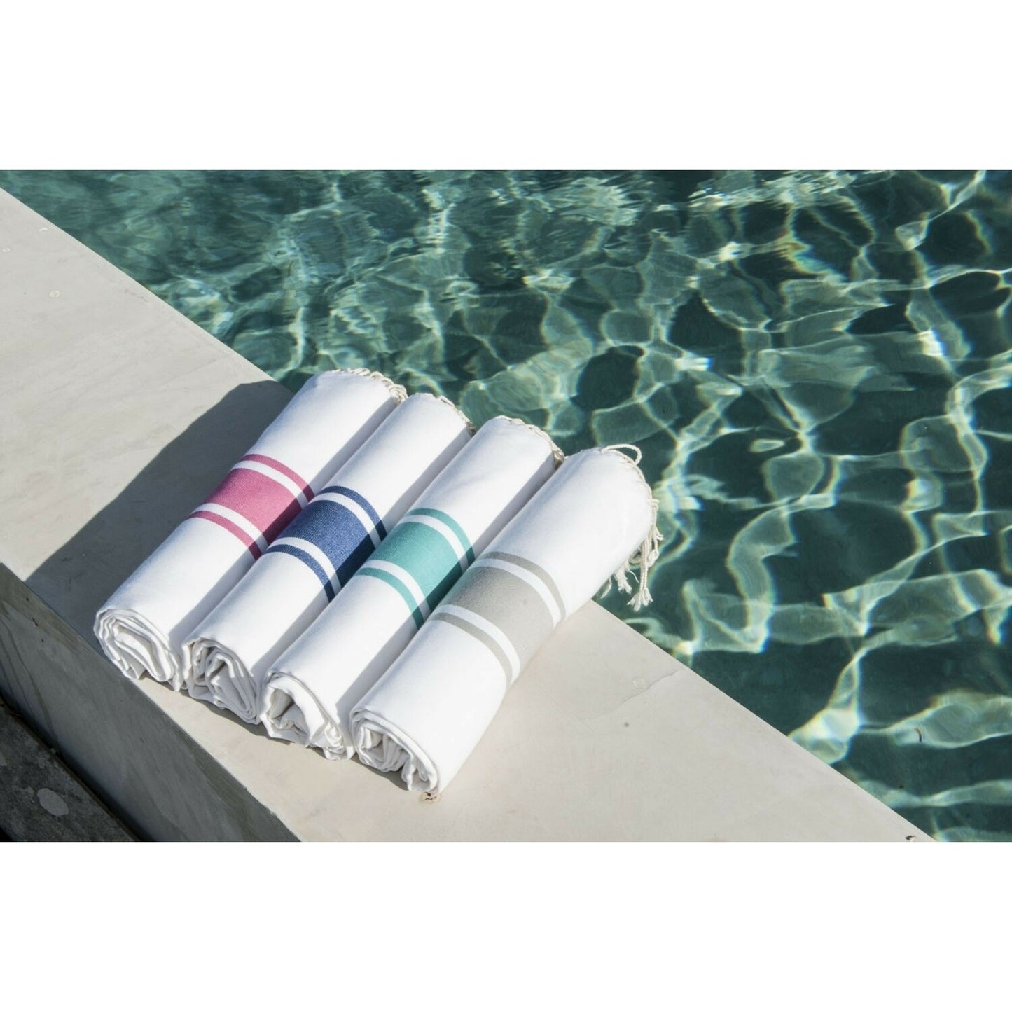 Fouta blanche coton 100x200 ST TROPEZ