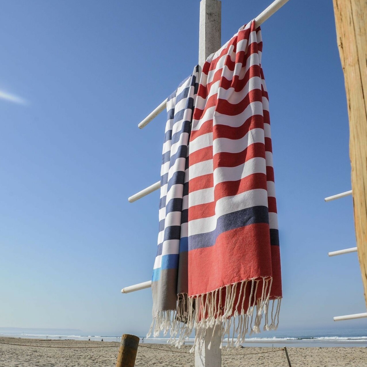 Fouta tricolore coton 100x200 ARCACHON