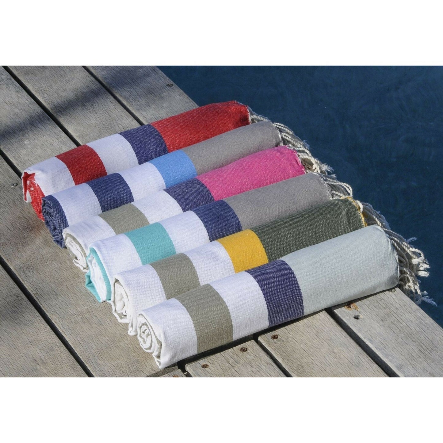 Fouta tricolore coton 100x200 ARCACHON