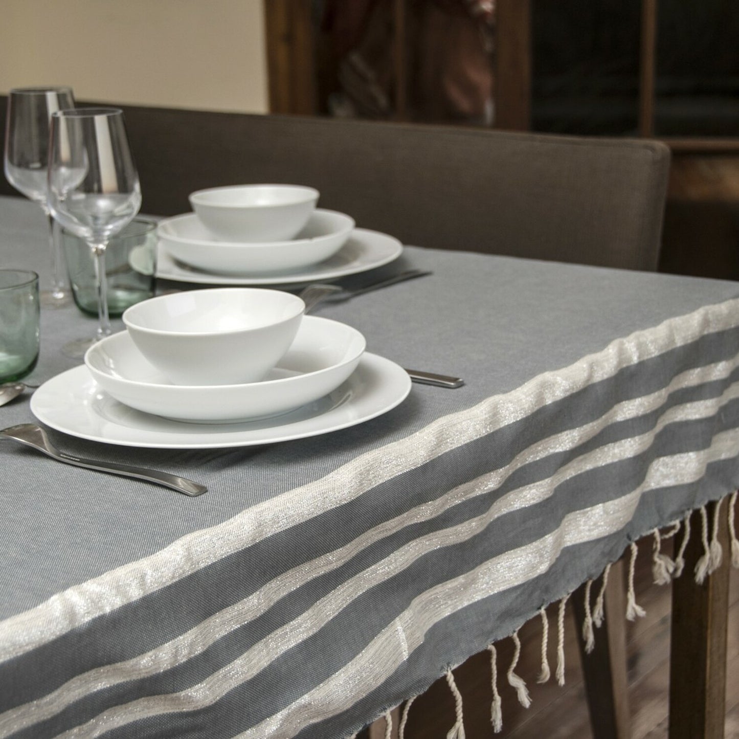 Tovaglia in cotone HAMPTONS 150x250