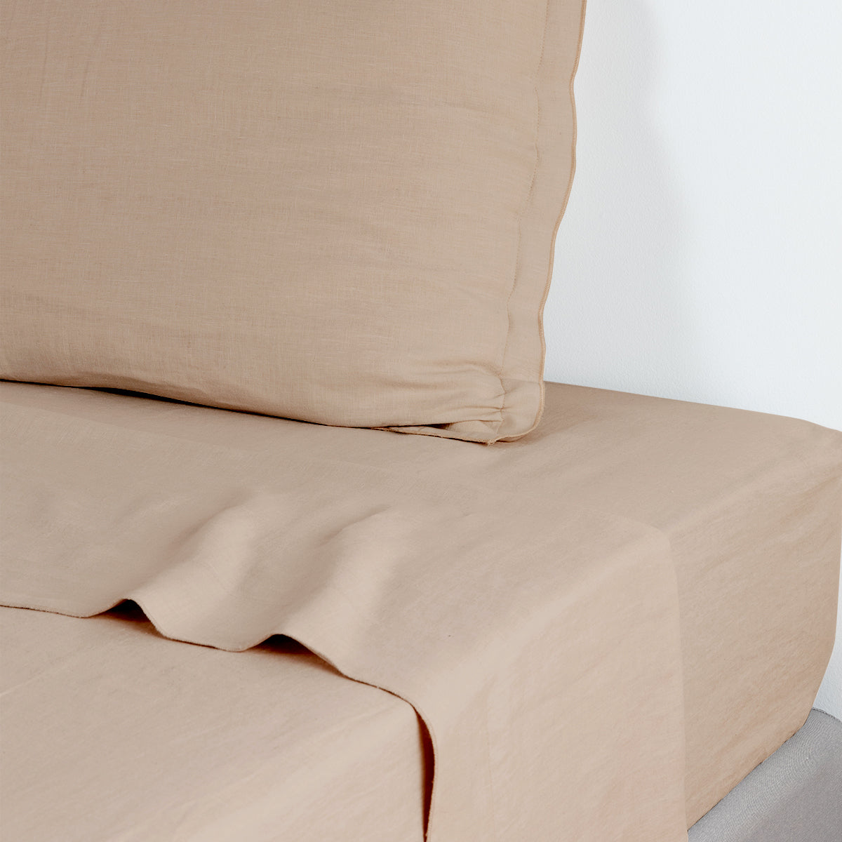 Drap plat lin lavé HORTENSE 240x300 - febronie.com